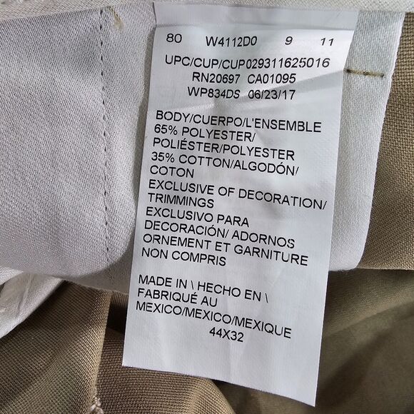 Dickies MENS SIZE 44X32 Work Pants Straight Regular Fit Khaki Cellphone Pocket - Picture 11 of 13